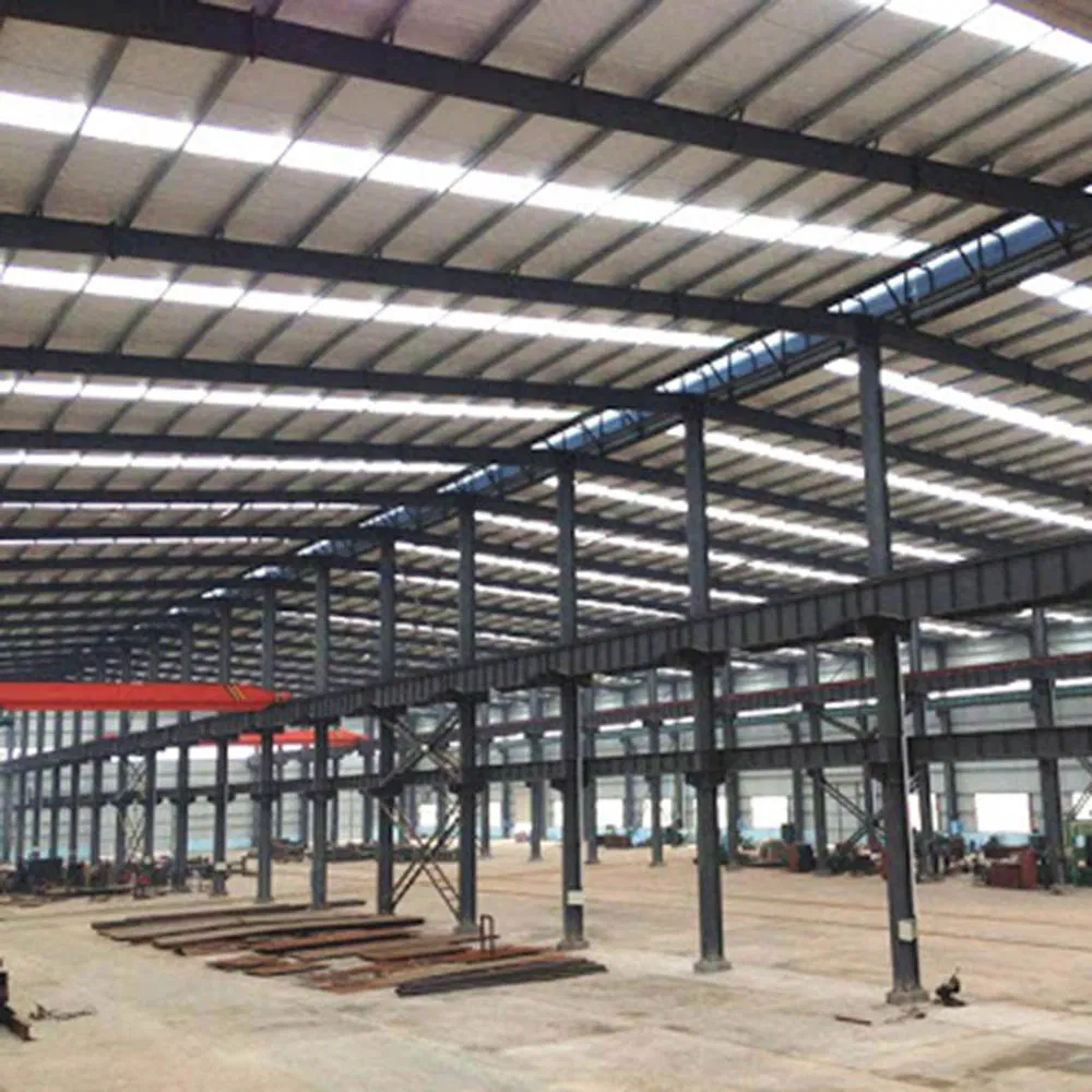 Prefab Industrial Metal Structural Steel Frame Storage Construction Warehouse