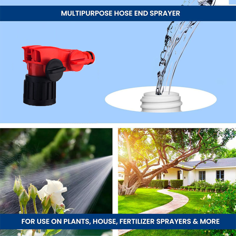 Hot Selling Customized Hose End Mixing Sprayer Nozzle Refillable Sprayer Head