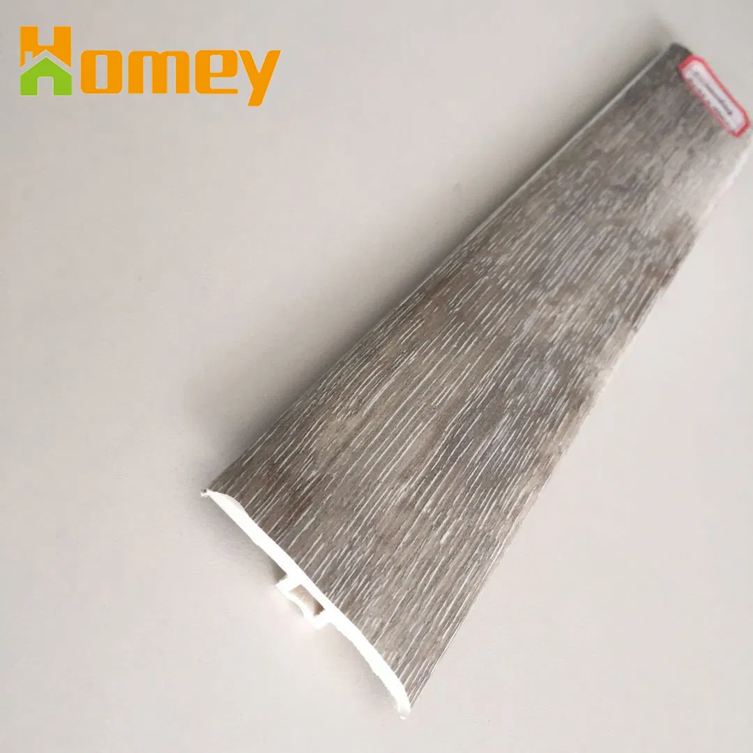 Polystyrene PVC Vinyl Floor Waterproof Skirting Board Accessories T-Moulding