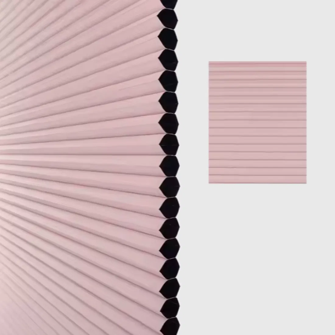 100% Polyester Pleated Honeycomb Perfect Fit Blind Blackout Fabric for Window
