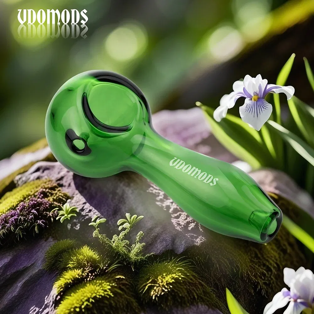 Glass Burn Pipe Smoking Handle Pipes Curved 14cm Length Smoking Hand Pipes Water Herb