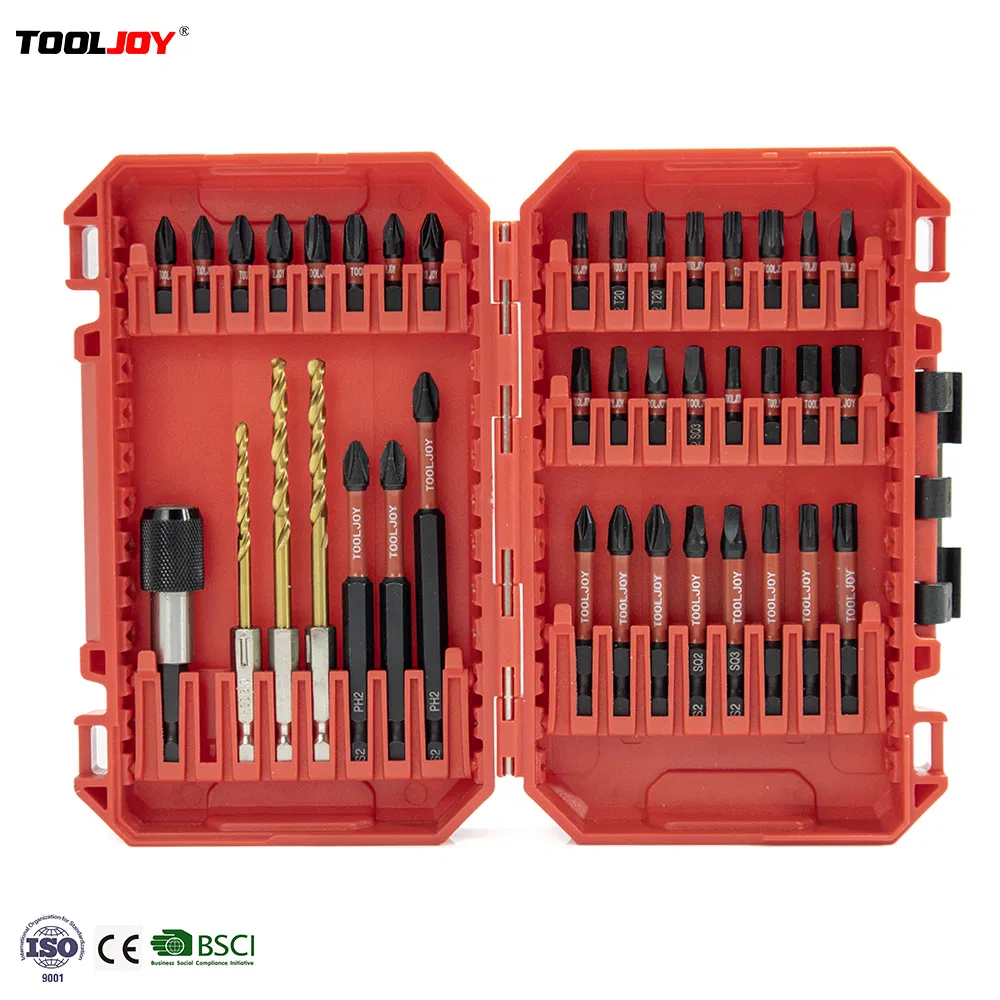 Impact Hex Head Bit Set 39CS 1/4 Inch Hex-Shank S2 Steel Screwdriver Bit Set