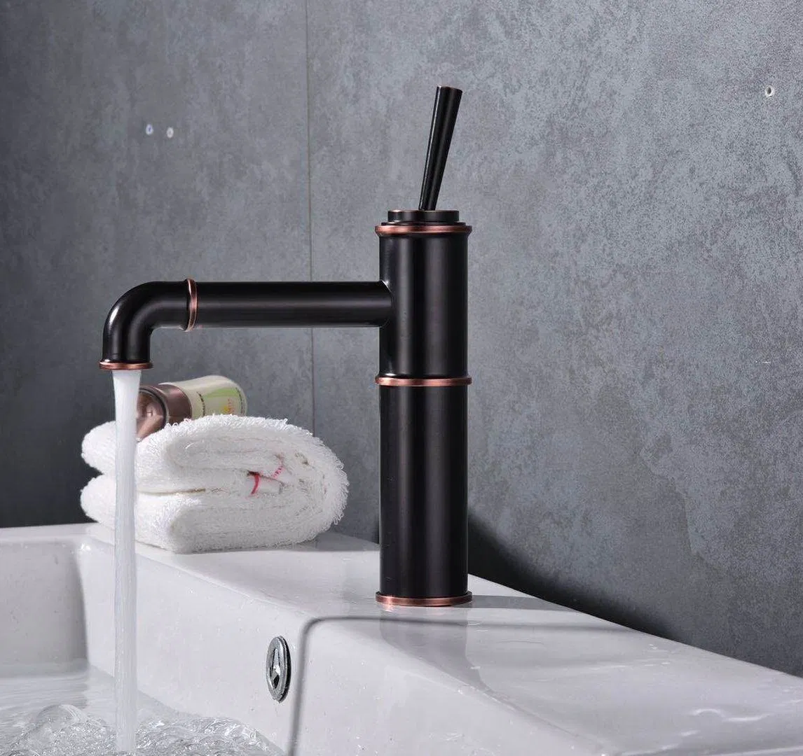 Italy Modern Black Color Hotel Brass Zinc Newest Basin Mixer Faucet Taps