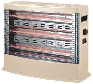 Retro Multi-Grid Electric Infrared Heater - with Multi-Tube Heating for Home & Office