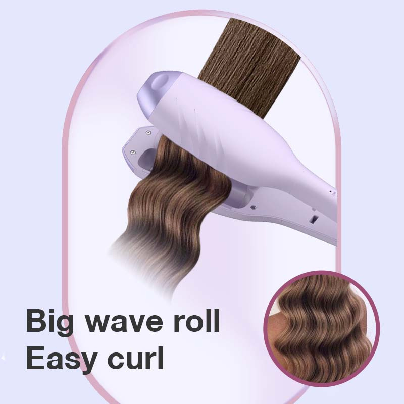 Ceramic 2 Barrel Curling Iron Waver Hair Tool Creates Deep Continuous Waves
