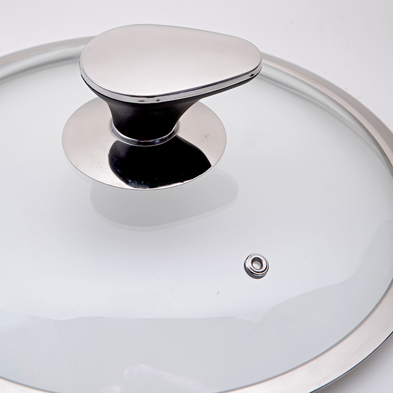 F Type Tempered Glass Lid for Pan with Knob