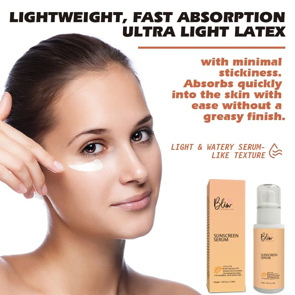 Beauty Cosmetics Skin Care Natural Sunblock Liquid Sunscreen Serum Sunscreen Serum