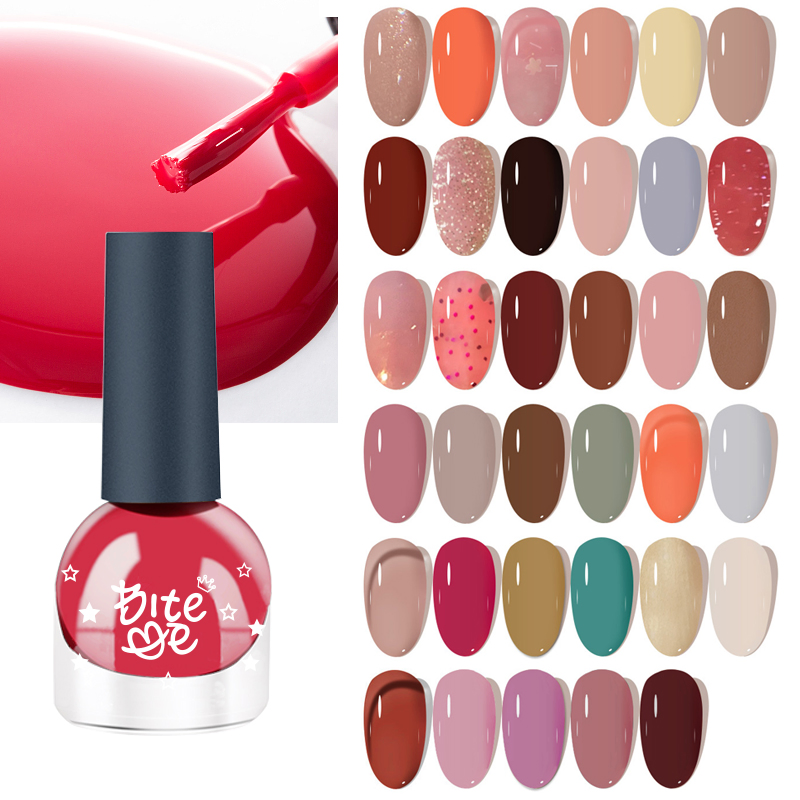 Tiktok Hot Sale Private Label Water Based Halal Quick Dry Easy Peel off Nail Polish