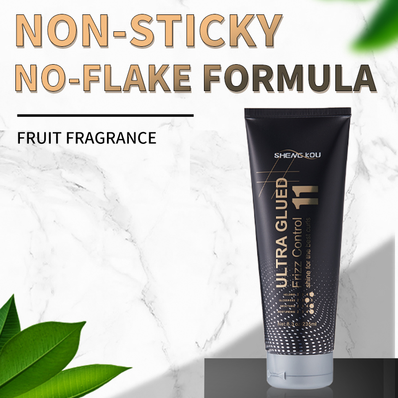 Professional Custom Leave-on Organic 24 Hours Moisture Private Label Ultra Glued Hair Gel for Curly Hair