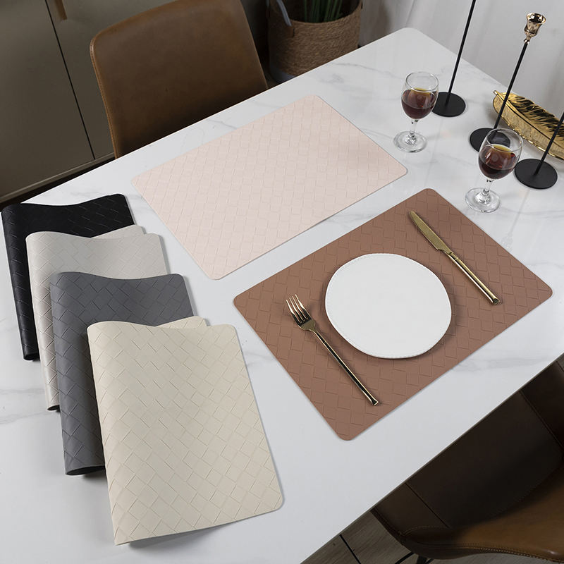 Premium PVC Leather Placemats for Elegant Dining Experience