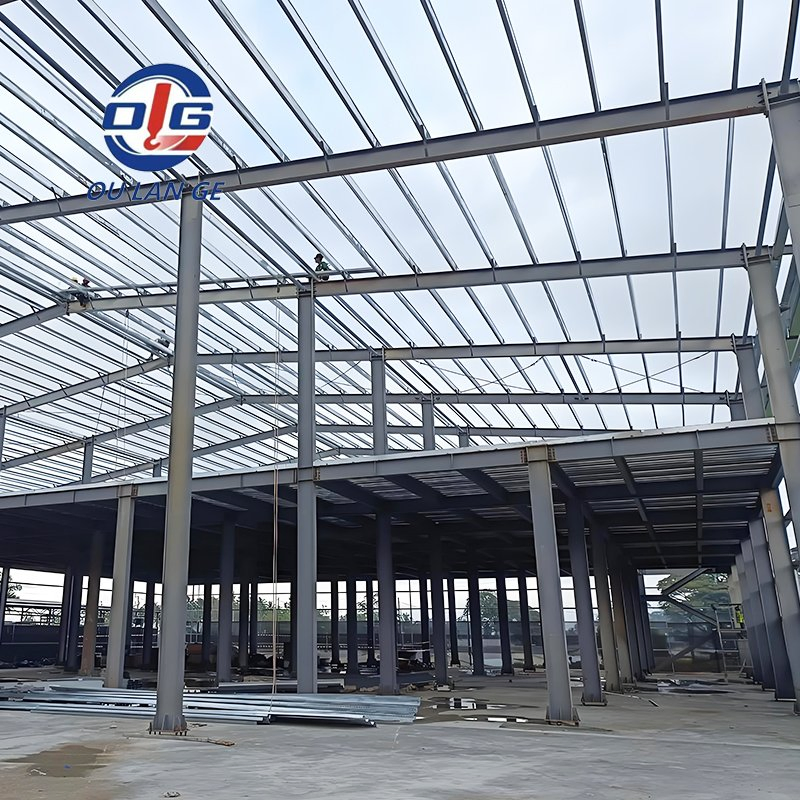 Custom Industrial Steel Structure Workshop Warehouse Steel Frame Corrosion Resistant Welded Steel Structure Engineering Processing Price
