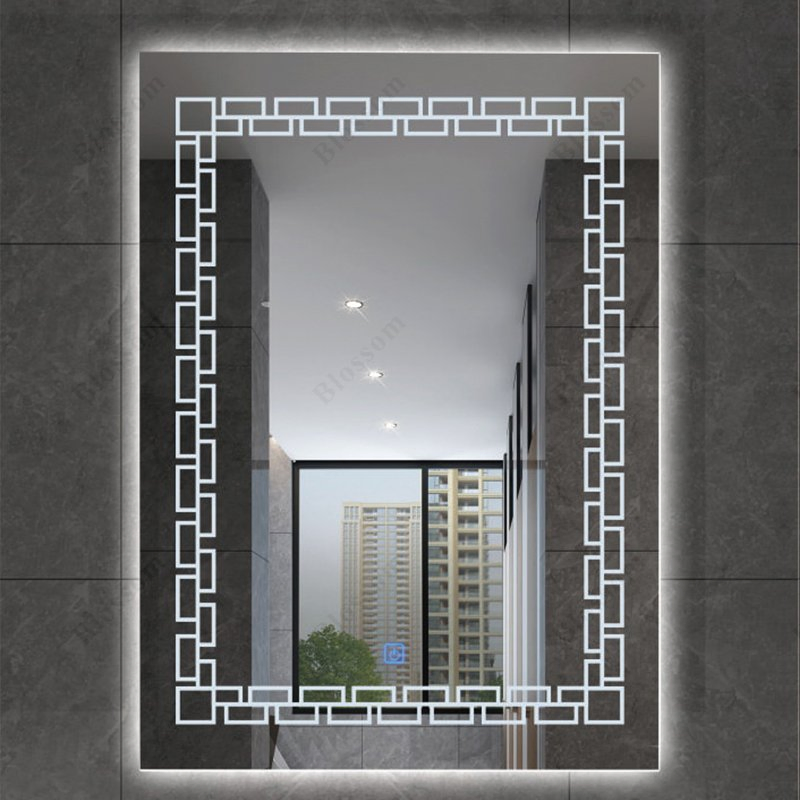 Hotel Bathroom Smart Mirror with Adjustable Brightness Bluetooth Clear Display