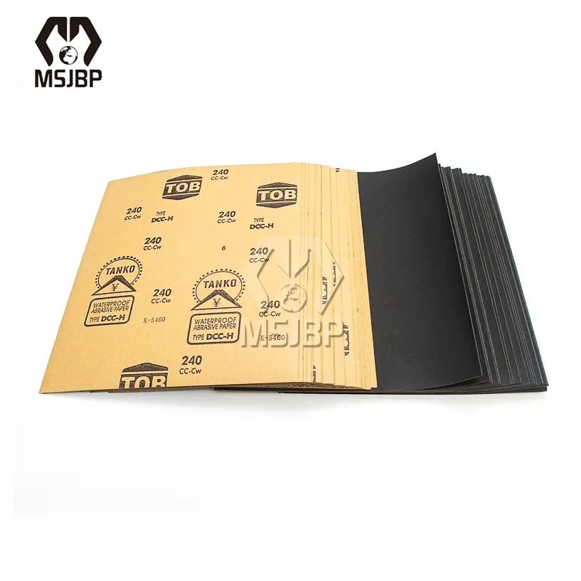 Водостойкая наждачная бумага Tanko Tob Black Silicon Carbide