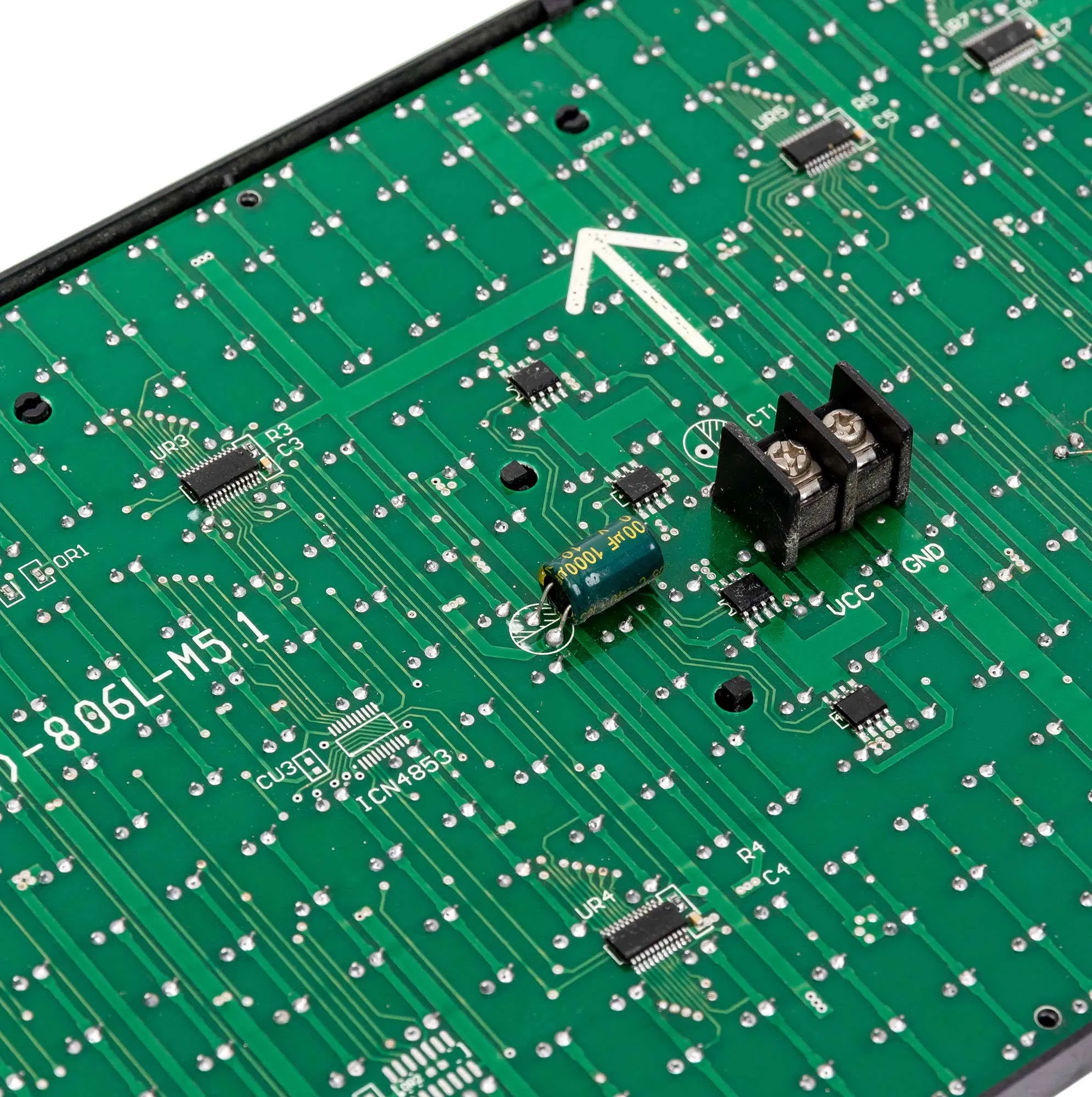 1y DIP Single Color Amber /Green Semi-Outdoor LED Screen Module P10 LED Display Module Programmable Scroll Screen