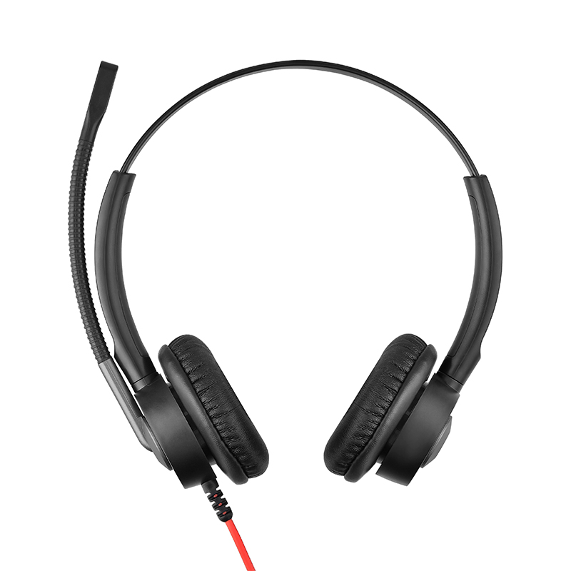 Premium U29 Dual Ear Headset with Noise-Canceling Microphone for PC and Mobile