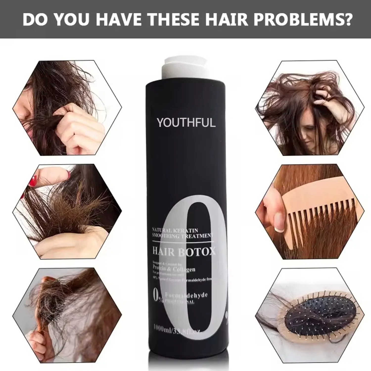 Treatment Keratin Hair Straightening Cream Repair Damaged Hair