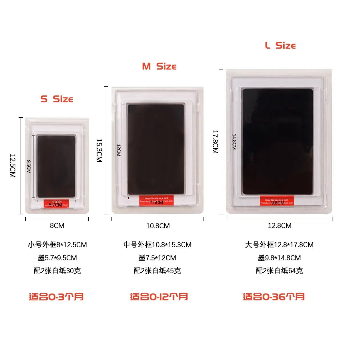 Pet Paw Prints Kids' Weekly Commemorative Footprint Ink Stamp Pad Toy