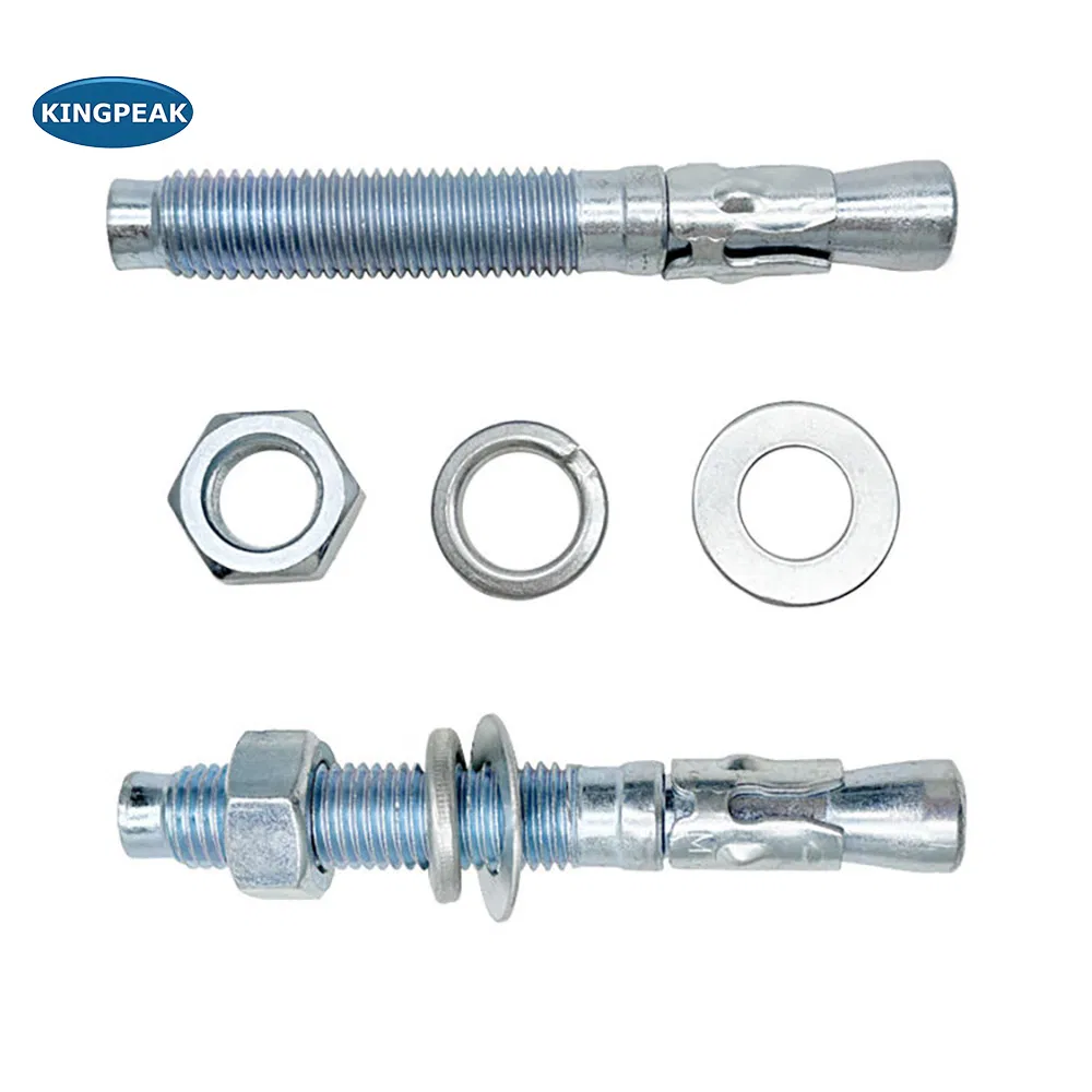 Heavy-Duty Zinc Plated Steel Wedge Anchor for Secure Fastening