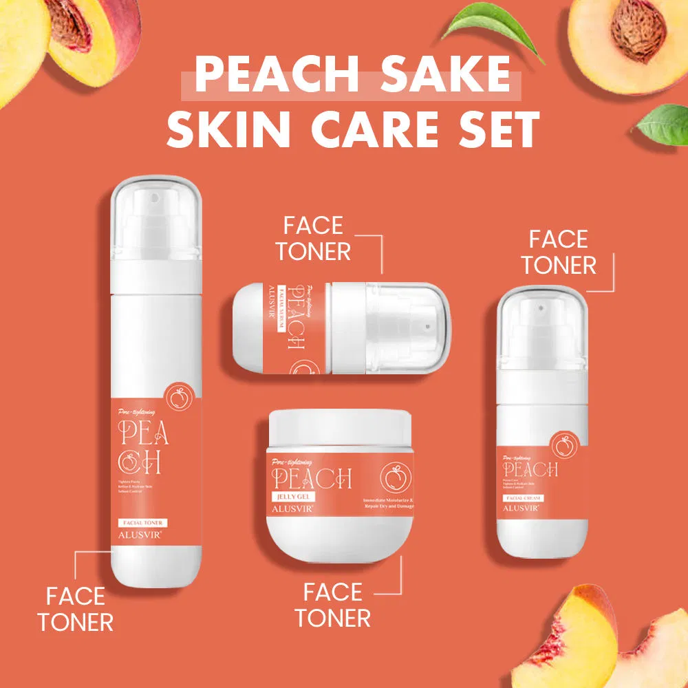 Cosmetic Beauty Organic Skin Care Facial Refresh Pore Tightening Peach Face Toner
