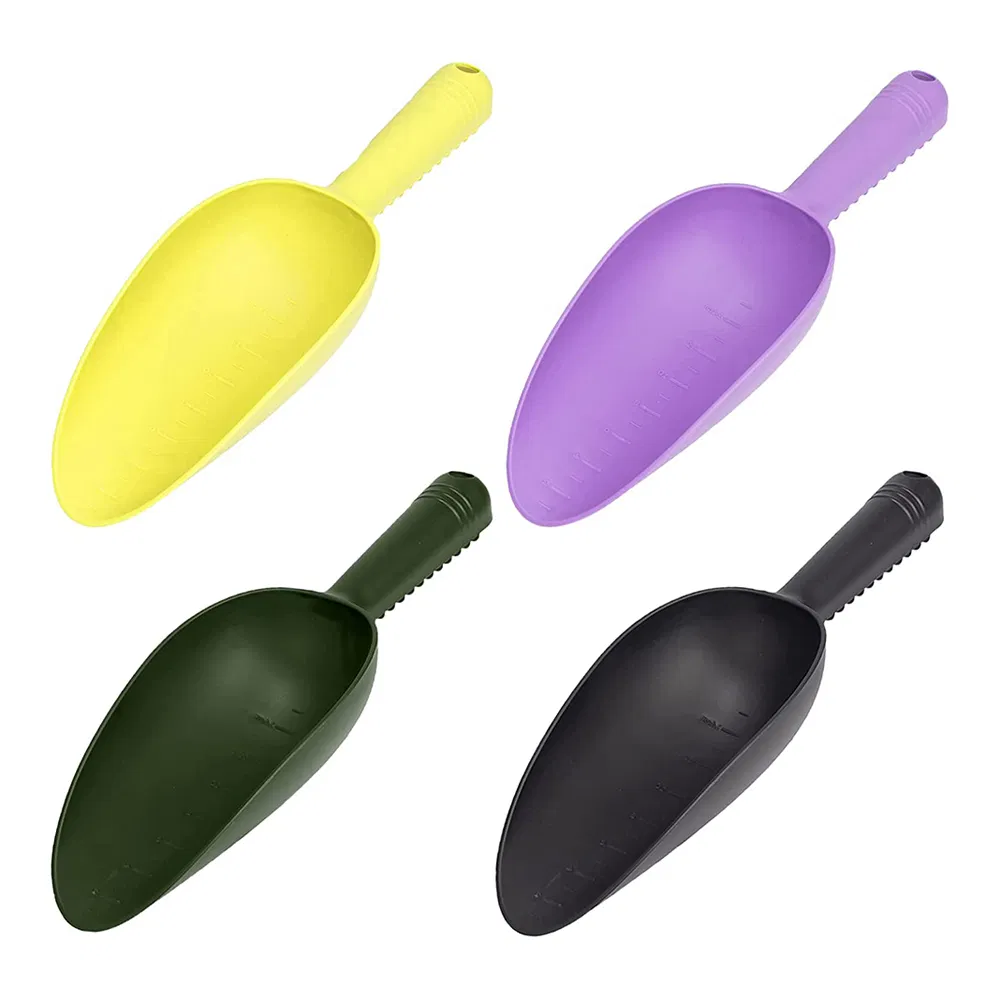 OEM/ODM Lightweight Durable PP Plastic Garden Hand Shovel Tools Multi-Color Soil Scoop for Patio