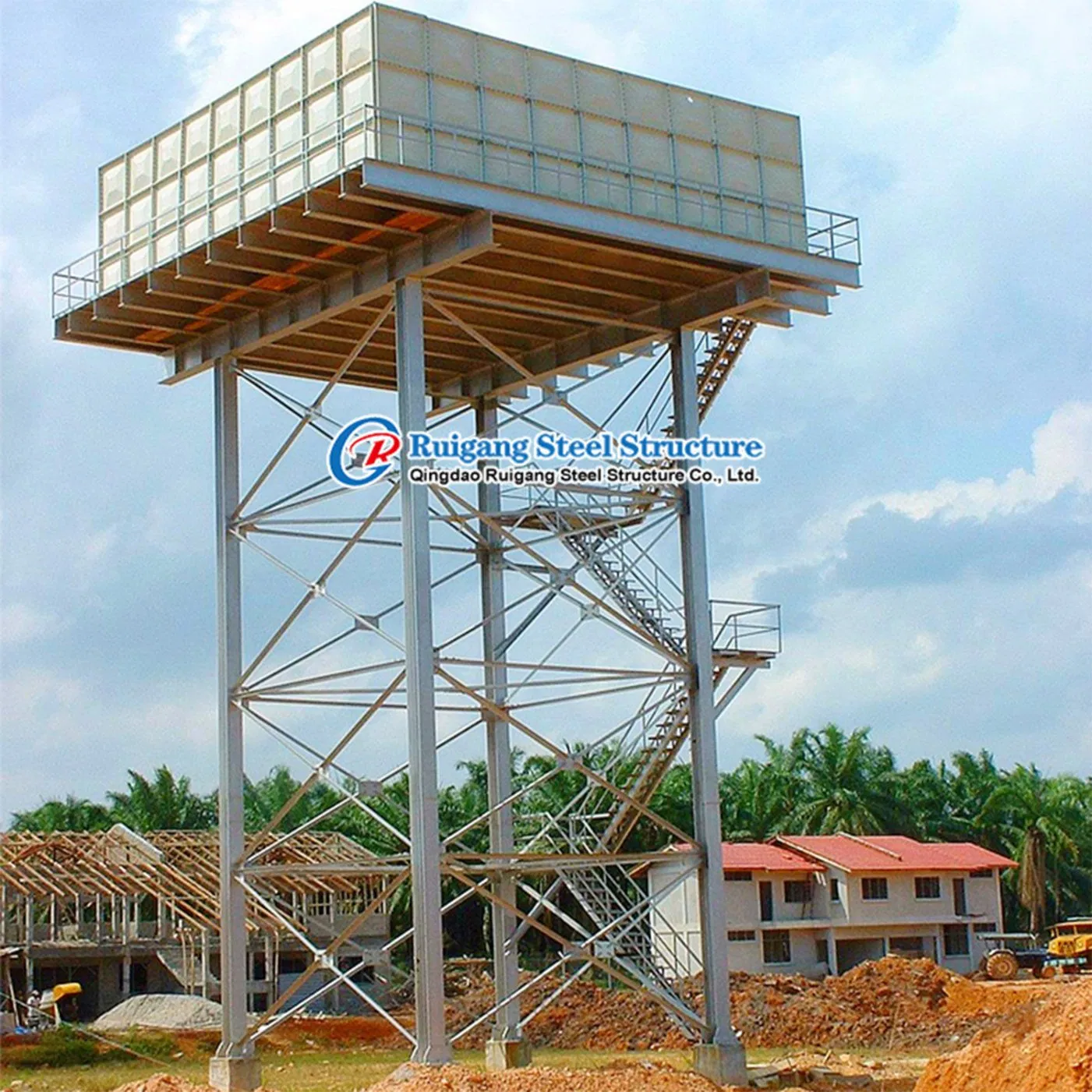 Steel Structure Tank Tower Water Storage Tank for Sale in Kenya