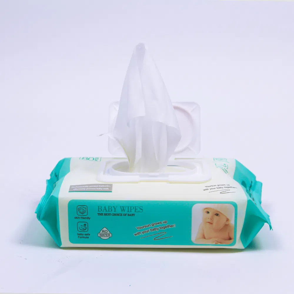 Disposable Soft Spunlace Cleaning Unscented Baby Wet Wipe for Sensitive Skin Quanzhou Manufacturer