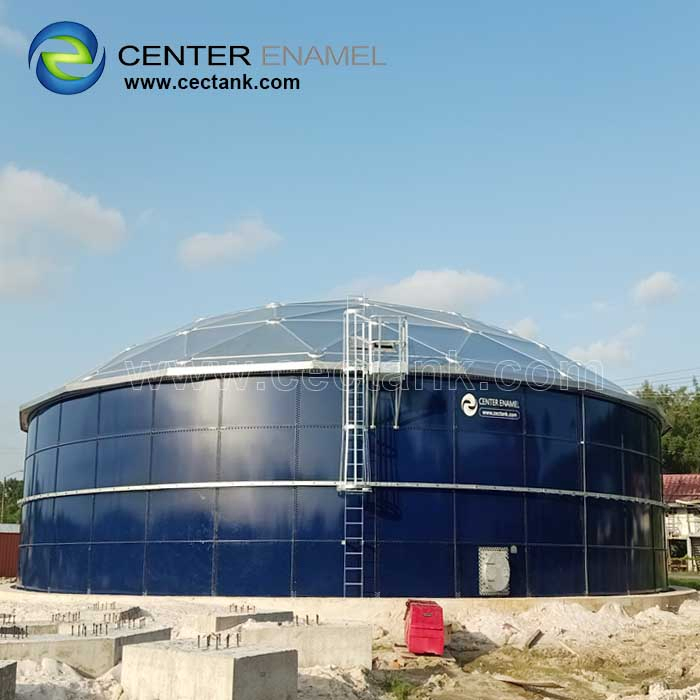 Weather Resistance Geodesic Aluminum Dome Roofs Fire Water Tanks