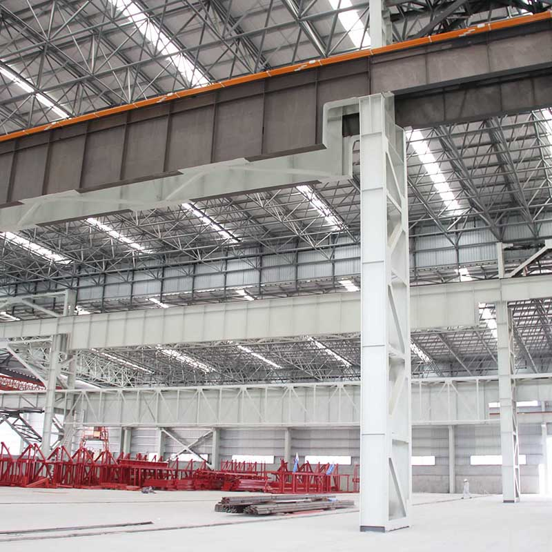 Heavy Duty High Quality Prefabricated Building with Curved Roof Pipe Column
