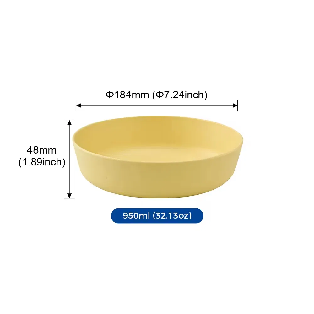Food-Grade RPET Plastic Microwave Safe Oven Safety Plastic Melamine Bowl