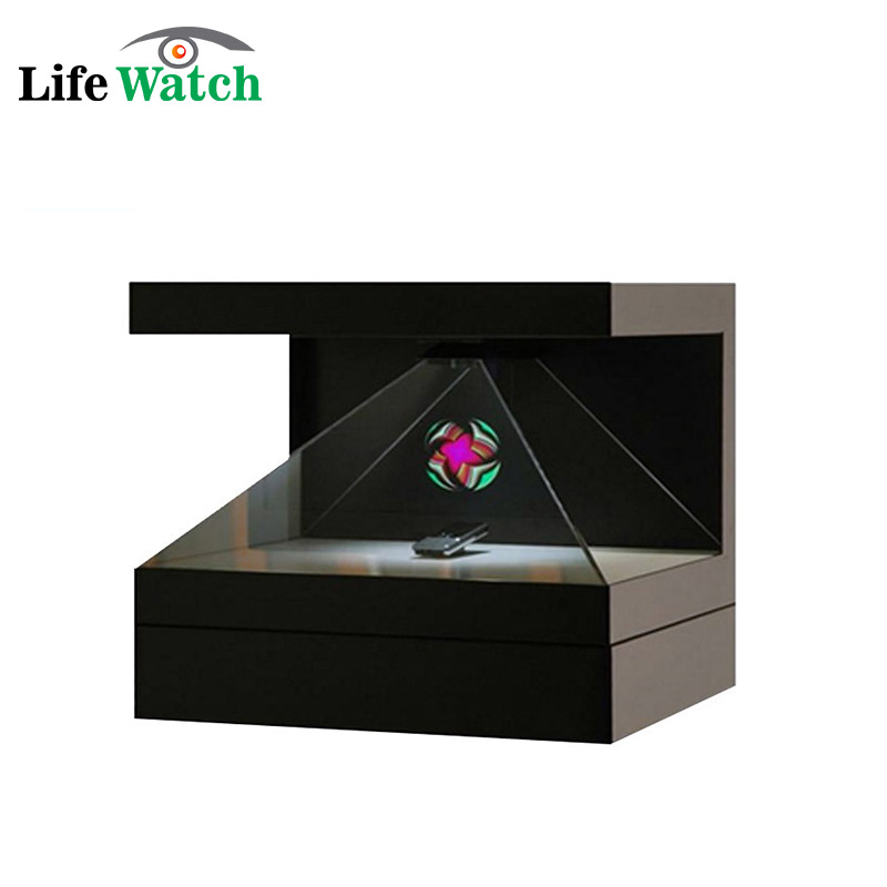 55 Inch 270 Degree Pyramid 3D Holographic Advertising Display with CE Approval