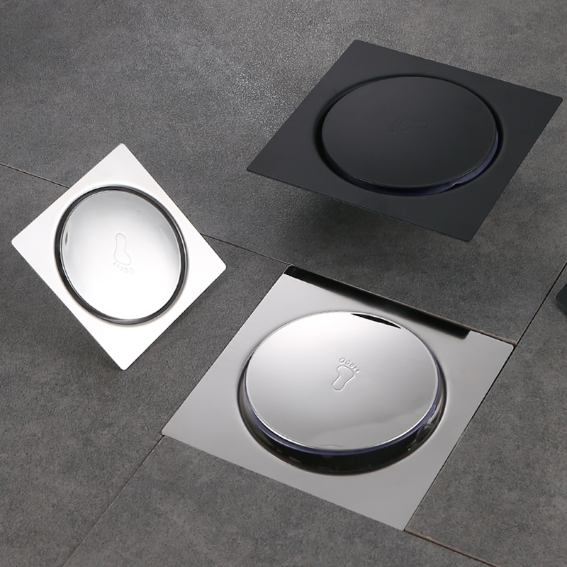 Stainless Steel Bouncing Floor Drain, Press-Type Anti-Odor Floor Drain