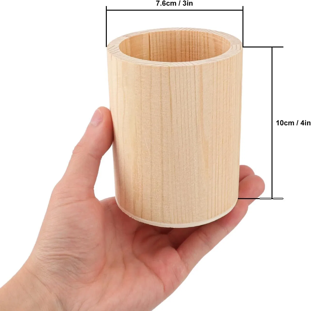 Бамбуковый органайзер для ручек и карандашей