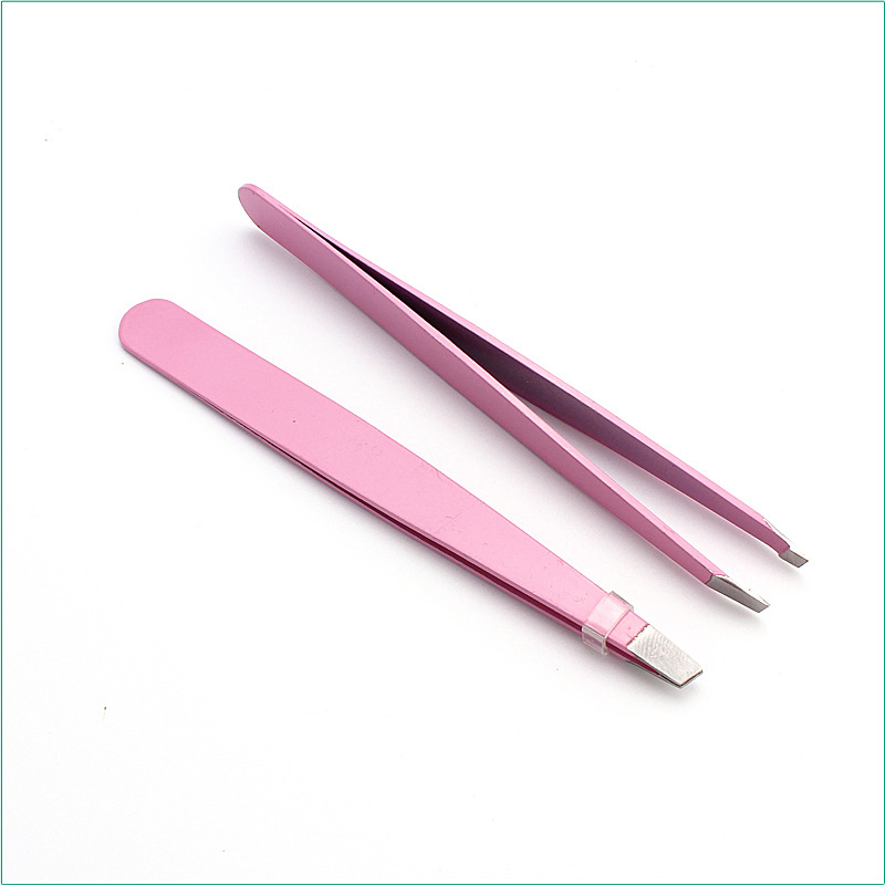 Fashion Makeup Beauty Tools Lash Painting Slant Eyelash Extension Eyebrow Tweezers