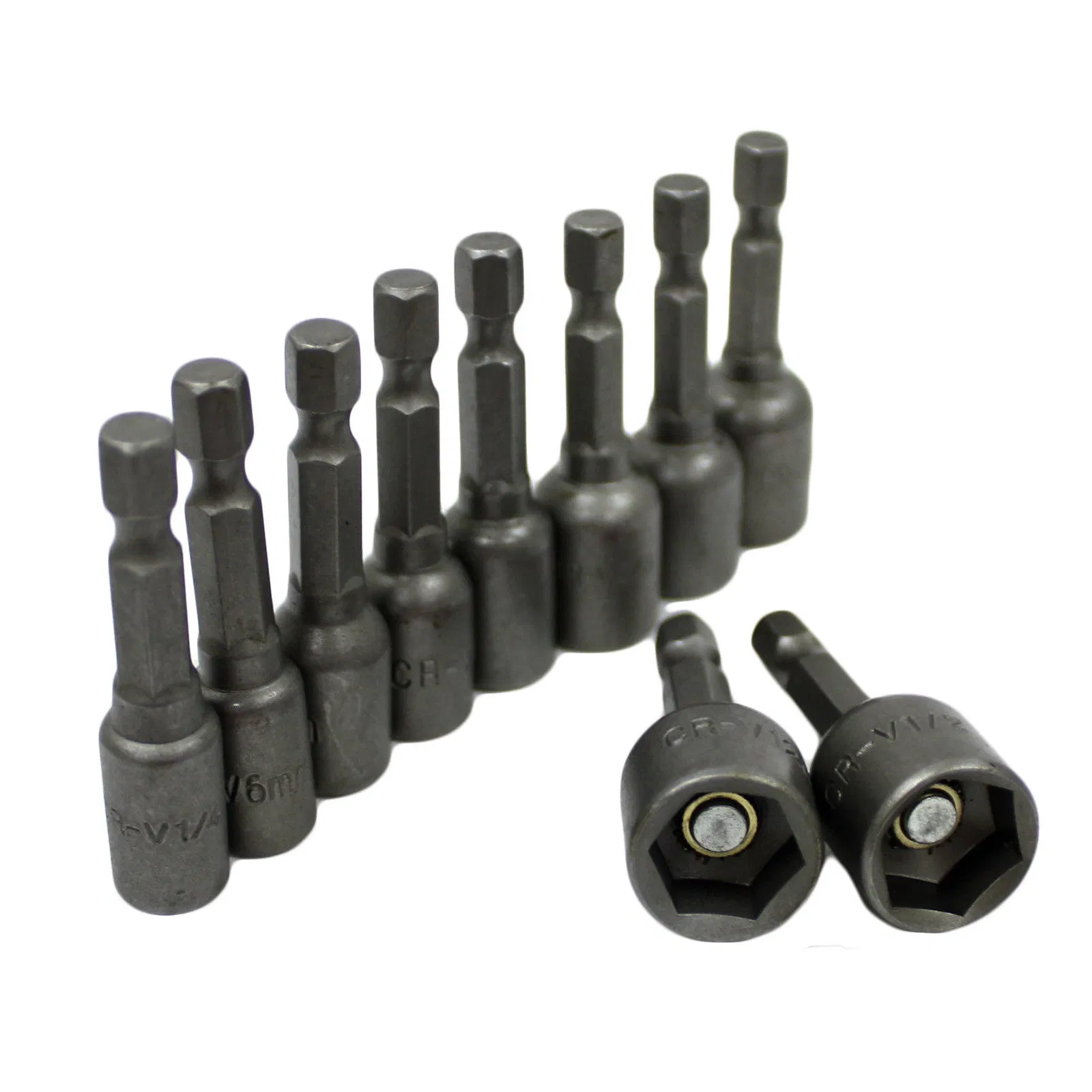 Heavy-Duty Hex Shank Magnetic Nut Driver Socket Bit Set