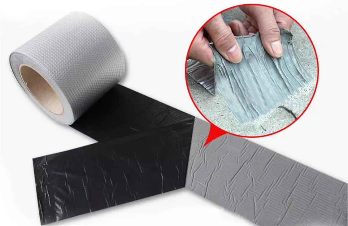 Yourijiu Roof Repair Sealant Tape Butyl Waterproof Butyl Sealing Aluminum Roll Butyl Rubber Tape