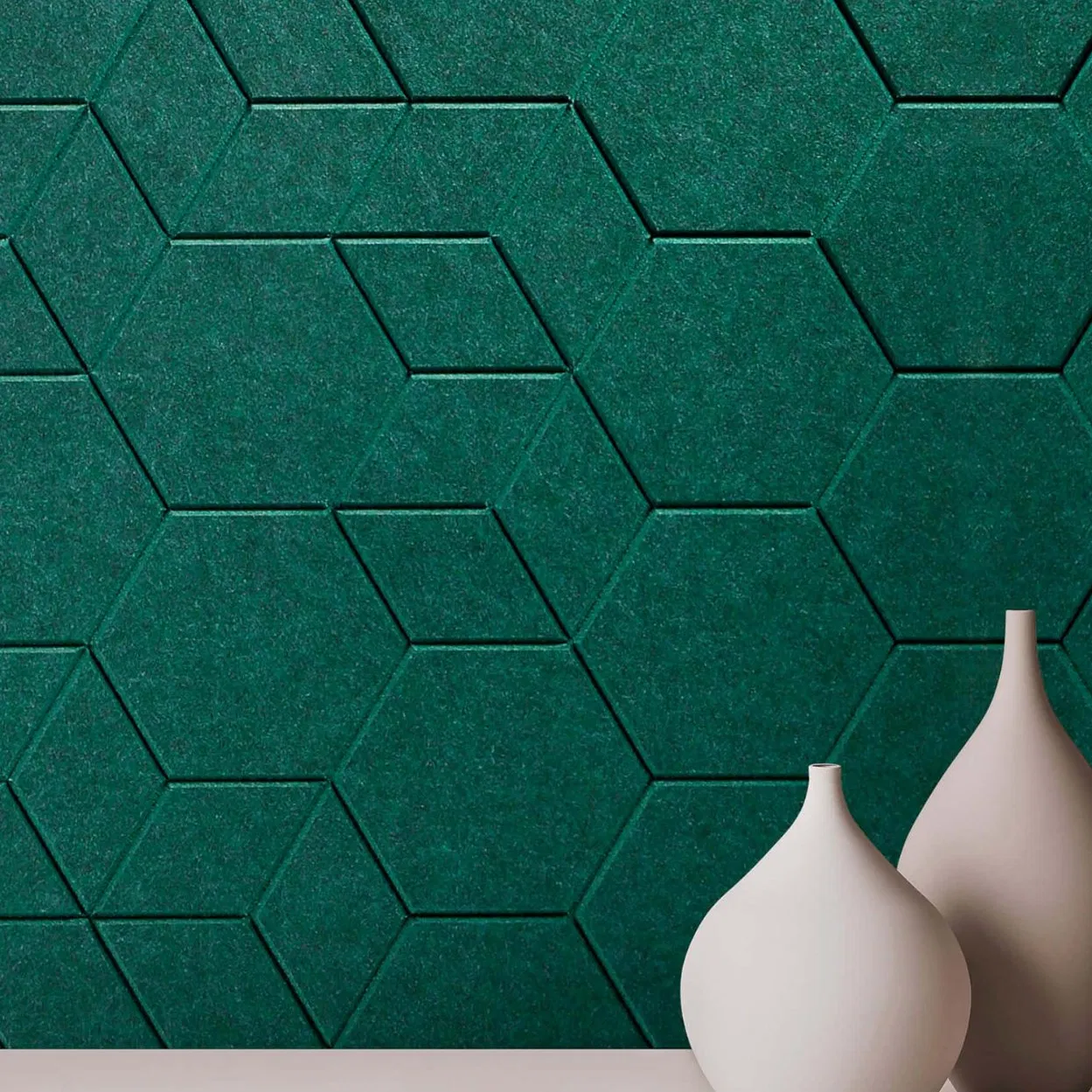 Suspended Pet Fiber Polyester Acoustic Panel Ceiling Tile