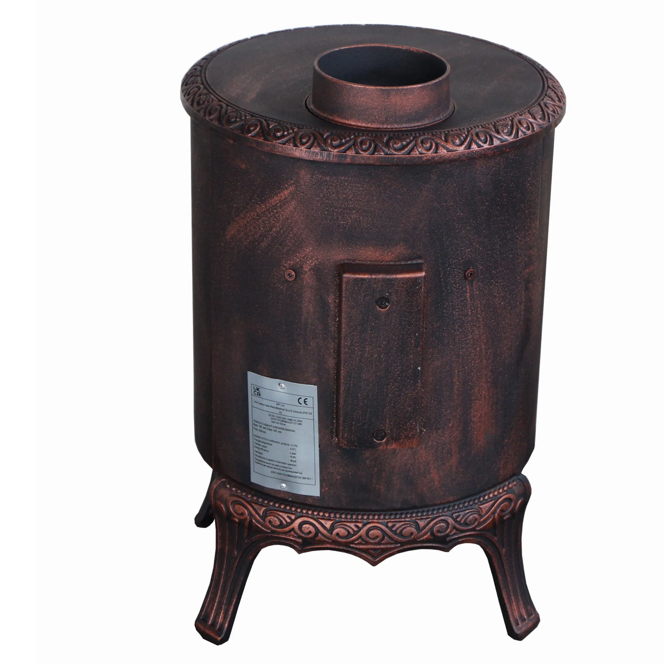 Eco Design Ready Defra Approved Cast Iron Stove S212 Bronze