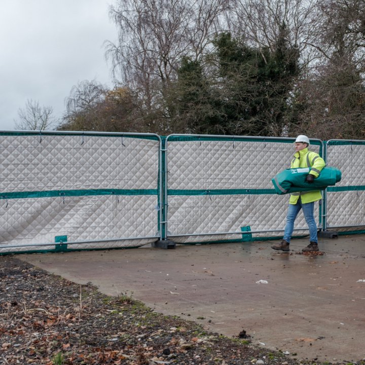 Litong Wholesale Durable Waterproof Reduction Decibel PVC Tarpaulin Collapsible Sound Wall Insulation