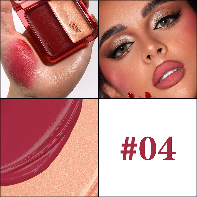 New N&D Luminous Blush Cream with Glowing Highlighter for Radiance