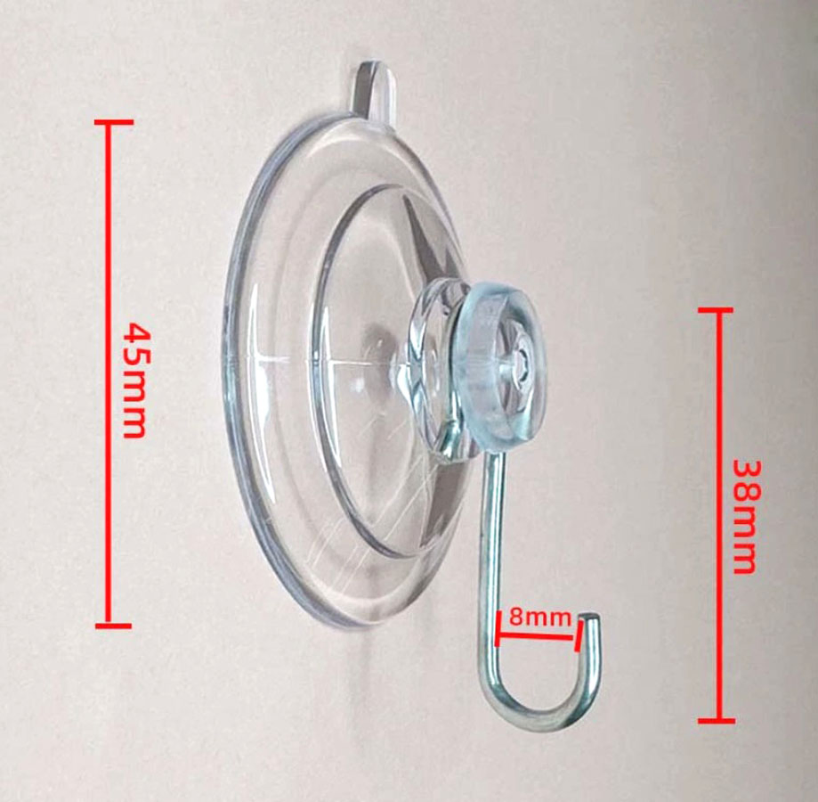 Environmental Transparent Suction Cups Vacuum Sucker Hooks PVC Wall Hook