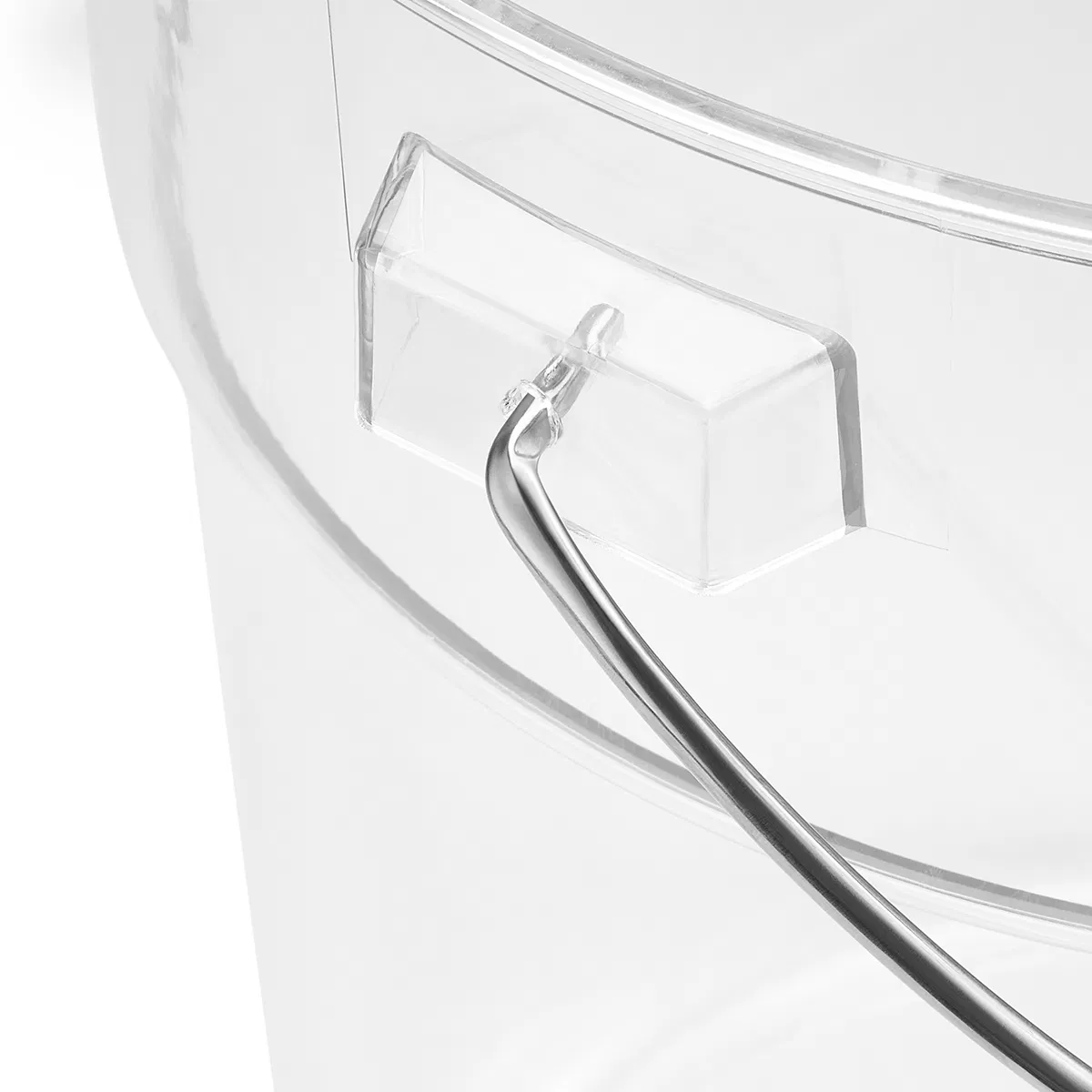 Factory Supply Custom Logo Portable PC Car Washing Bucket Plastic Transparent Bucket with Lid for Car Detailing