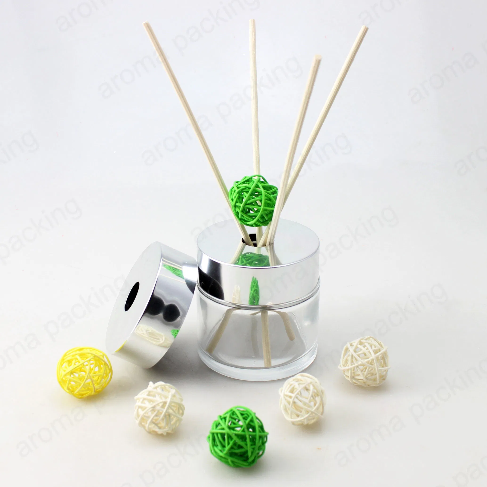 Wholesale Empty Home Air Freshener Reed Diffuser Decorative Glass Bottle