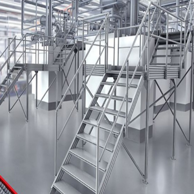 Customized High-Quality Industrial Staircase Manufacturer Metal Welding