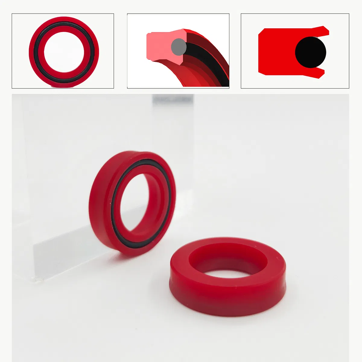 Красное механическое уплотнительное кольцо CS03-P