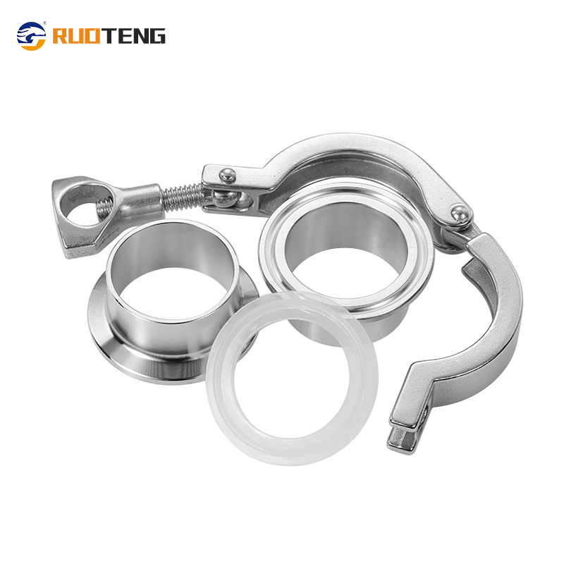 [Ruoteng] Sanitary Stainless Steel Pipe Fitting Tri-Clover Clamp Grade 304 316