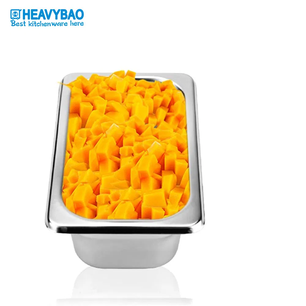 Heavybao Commercial Food Warmer Steam Table Pan Stainless Steel Gastronorrn Pan Food Container Gn Pan for Banquet