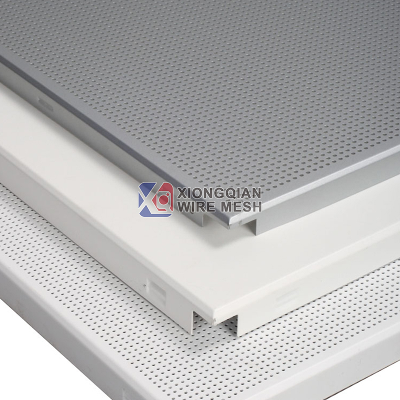 Noise Reduction Perforated Aluminum Metal False Suspended Ceiling