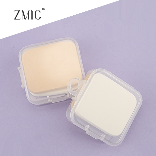Empty Plastic Container for Non-Latex Powder Puff or Cosmetic Cotton Pads Storage
