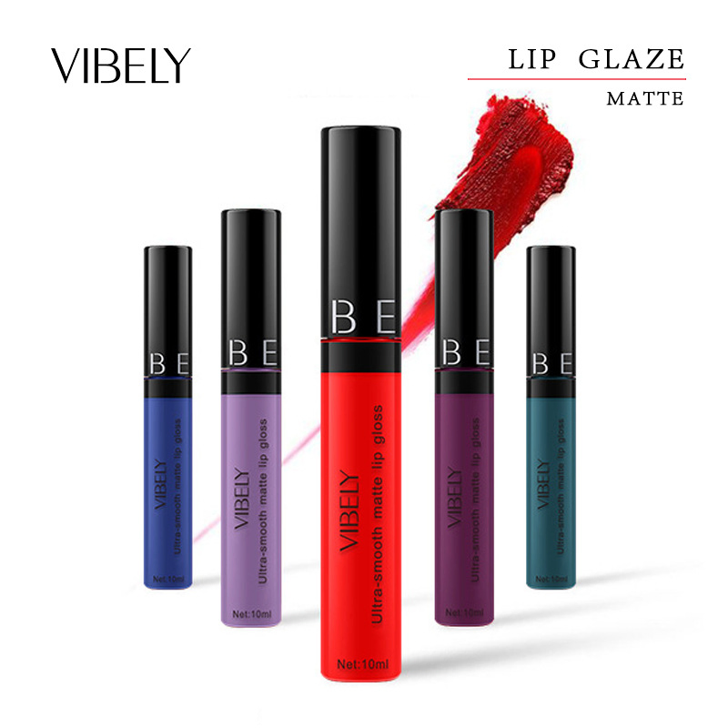 Lip Beauty Makeup 24-Hours Lasting Waterproof Pigment 29 Colors Nude Matte Lipgloss