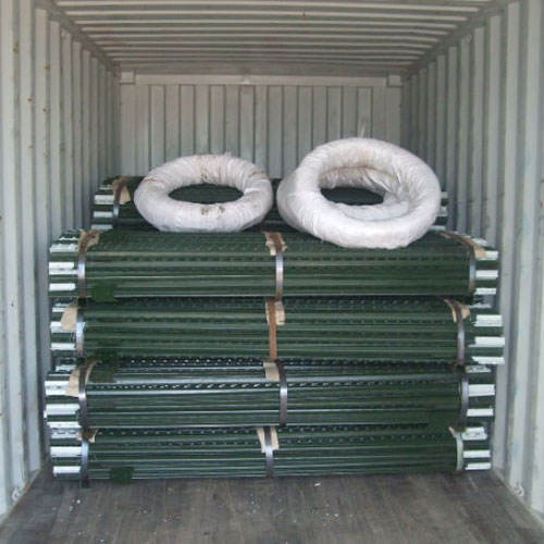 High Quality 6/8FT American Steel Galvanized / Green Studded T Post